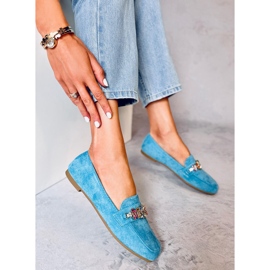 Mocasini Davitian Blue din zirconiu cubic albastru 3