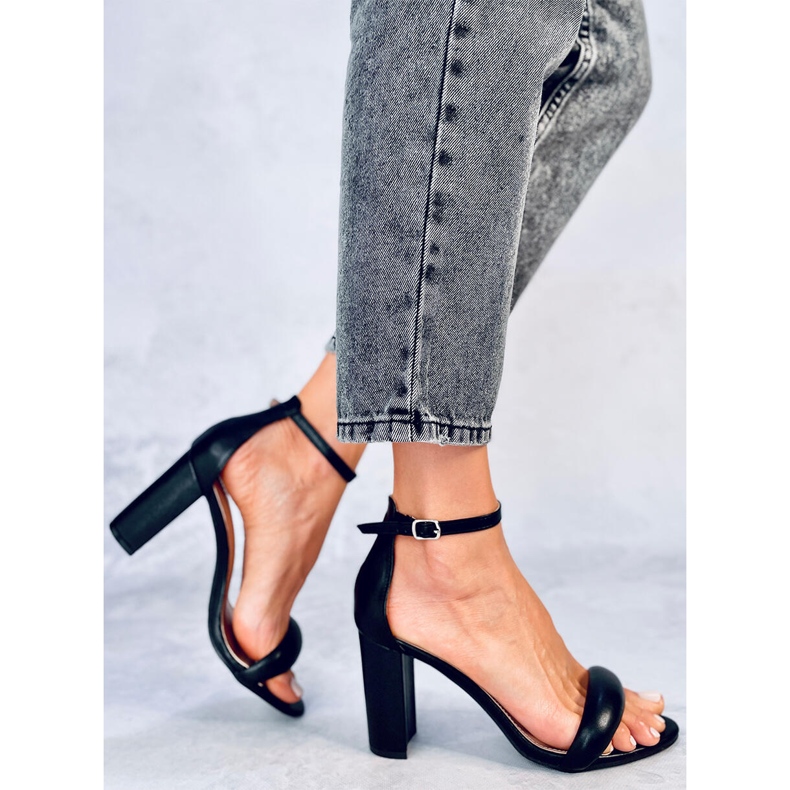 Jonah Sandale negre cu toc negru 1 Jonah Sandale negre cu toc negru 1