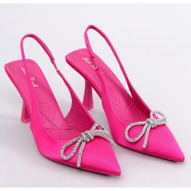 Pompe cu toc deschis Hannah Fuchsia roz 1