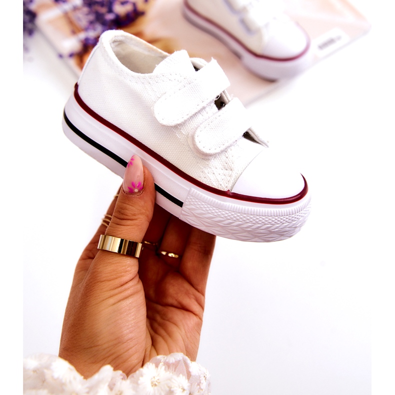 FR1 Pantofi Copii Cu Velcro Bernie Alb 3