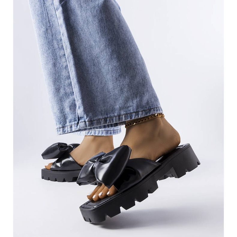 Seastar Tobogane negre cu tălpi de tractor de la Bossé negru 2