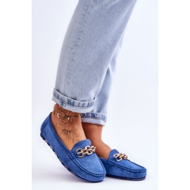 Mocasini de piele intoarsa pentru dama Blue Sorento albastru 1 Mocasini de piele intoarsa pentru dama Blue Sorento albastru 1