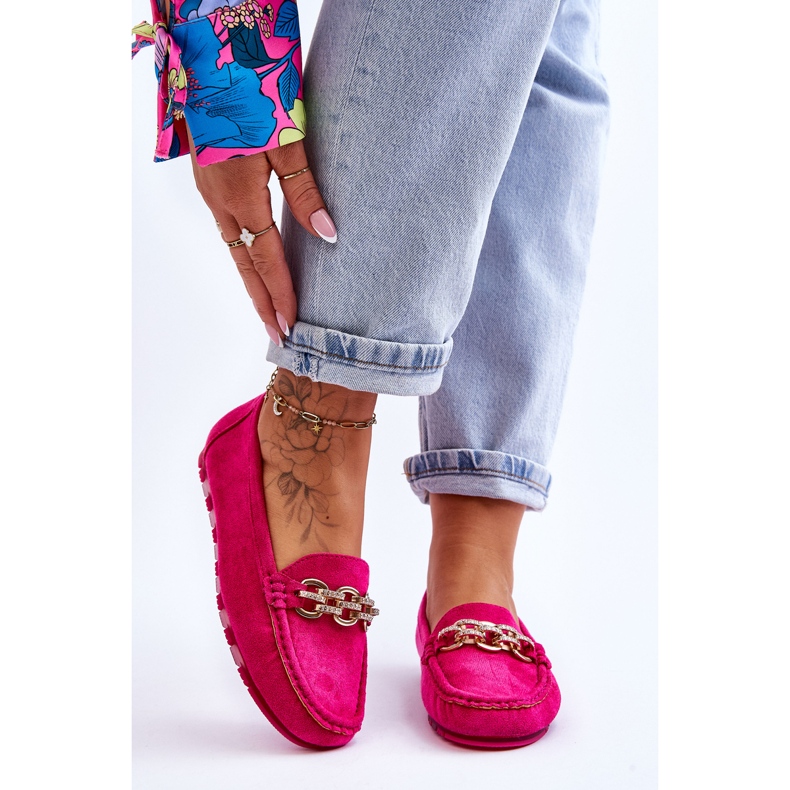 Mocasini din piele intoarsa pentru dama Fuchsia Sorento roz 1 Mocasini din piele intoarsa pentru dama Fuchsia Sorento roz 1