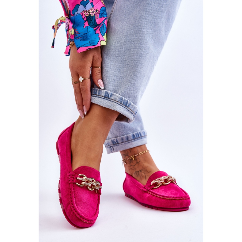 Mocasini din piele intoarsa pentru dama Fuchsia Sorento roz 2 Mocasini din piele intoarsa pentru dama Fuchsia Sorento roz 2