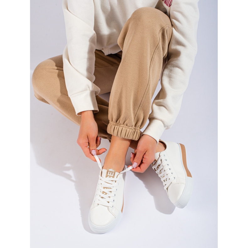 Pantofi sport clasici albi Shelovet 2