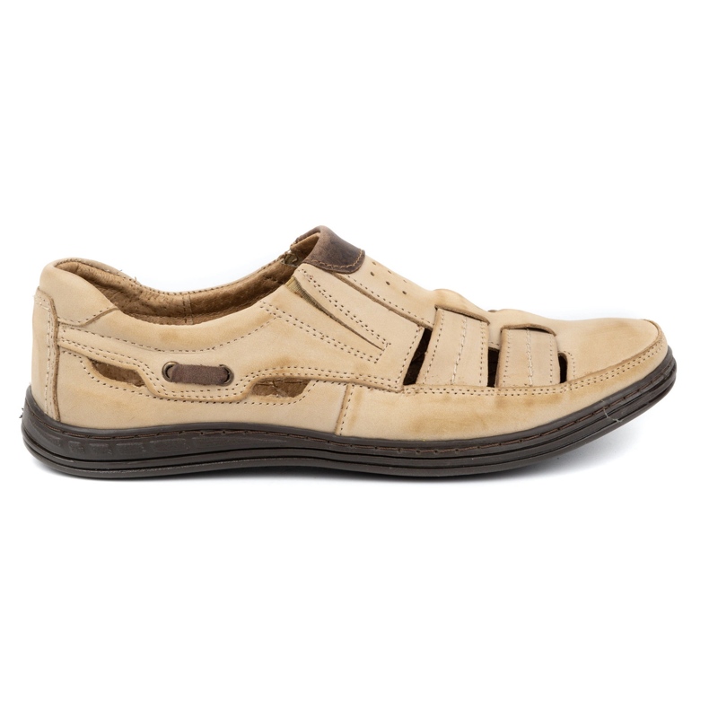 Polbut Încălțăminte ajurată pentru bărbați 06 pentru bej de vară 1