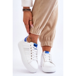 Pantofi sport de damă alb și albastru Fii primul! 1