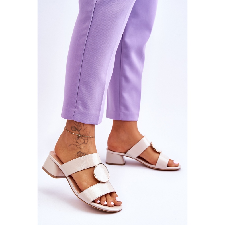 Tocuri elegante Sergio Leone KL310 Bej 2