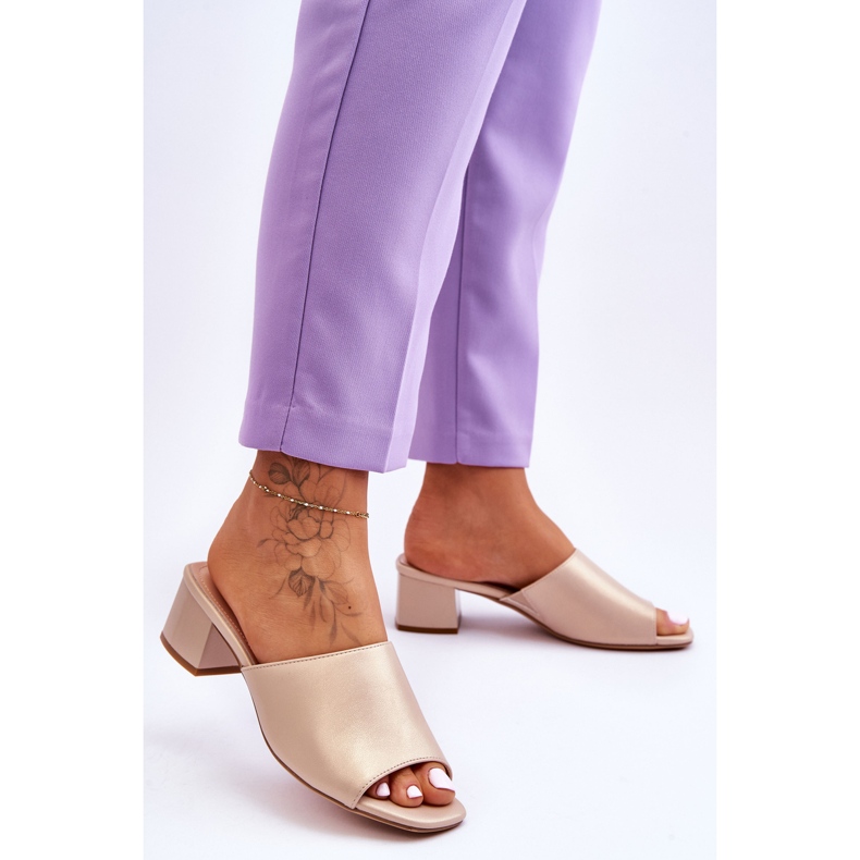 Papuci Eleganti Netezi Sergio Leone KL317 Bej 2