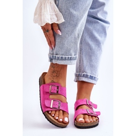 FB1 Papuci Slip-On pentru damă Fuchsia Destino roz 1