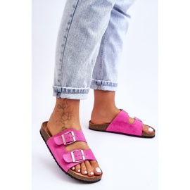 FB1 Papuci Slip-On pentru damă Fuchsia Destino roz 2