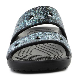 Sandale Crocs Classic Glitter 207788-0C4 negru 1