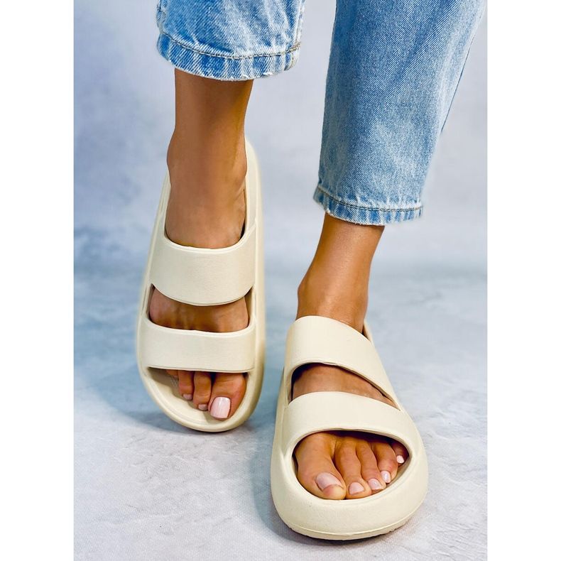 Sandale din cauciuc Boddie Beige bej 1