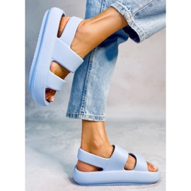 Sandale din cauciuc Boddie Blue albastru 3