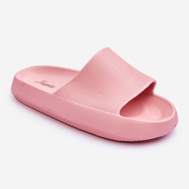 Fashion Papuci de spumă la modă pe o platformă masivă roz Linnea 1 Fashion Papuci de spumă la modă pe o platformă masivă roz Linnea 1