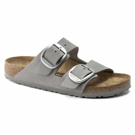 Papuci Birkenstock Arizona cu cataramă mare W 1022154 gri 1