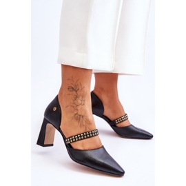 Pompi Piele Cu Curea Maciejka 05950-01 Negru 2