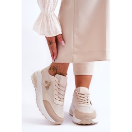 PS1 Pantofi Sport Strălucitori Cu Decor Seneca Bej 1 PS1 Pantofi Sport Strălucitori Cu Decor Seneca Bej 1