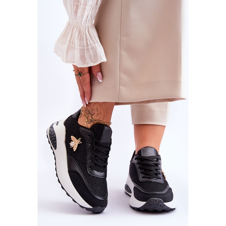 PS1 Pantofi Sport Lucio Cu Decor Seneca Negru 1 PS1 Pantofi Sport Lucio Cu Decor Seneca Negru 1