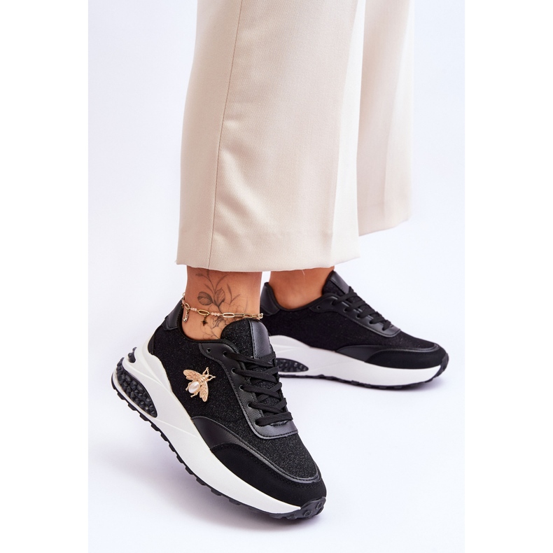 PS1 Pantofi Sport Lucio Cu Decor Seneca Negru 2 PS1 Pantofi Sport Lucio Cu Decor Seneca Negru 2