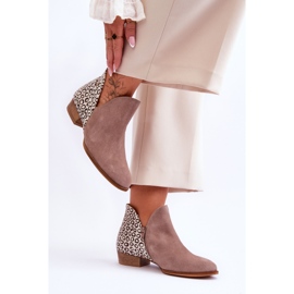Cizme Maciejka Piele Cu Pete 04091-55 Bej Inchis 2
