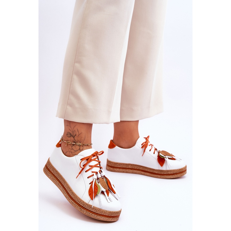 Pantofi Piele Maciejka 04550-11 Alb 2