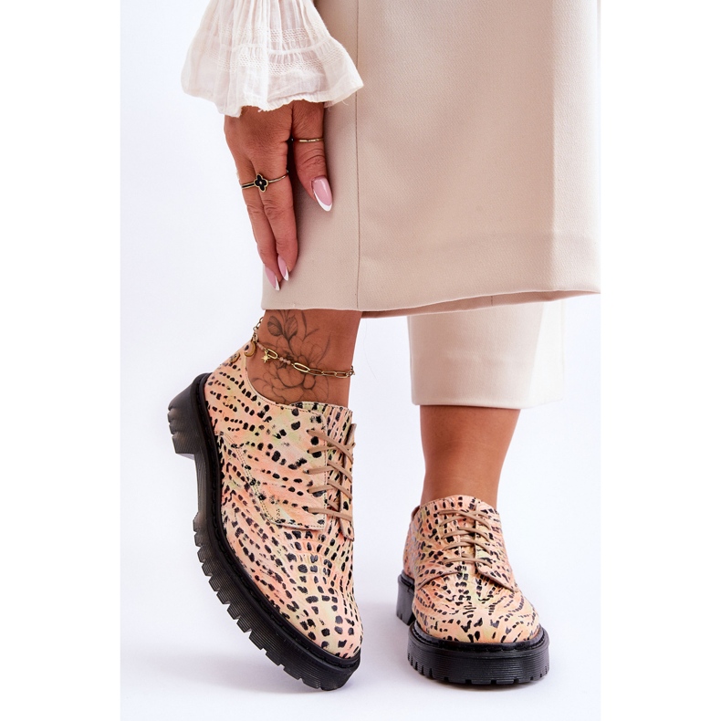 Pantofi din piele Oxford de damă Maciejka 04087-18 Portocaliu-Negru portocale 1 Pantofi din piele Oxford de damă Maciejka 04087-18 Portocaliu-Negru portocale 1