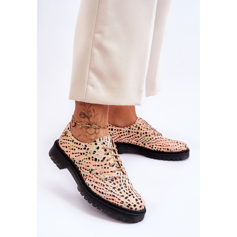 Pantofi din piele Oxford de damă Maciejka 04087-18 Portocaliu-Negru portocale 2 Pantofi din piele Oxford de damă Maciejka 04087-18 Portocaliu-Negru portocale 2