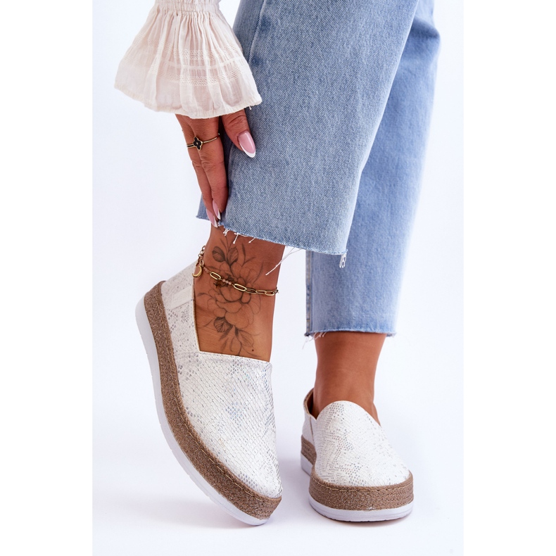 Espadrile din Piele Mocasini Big Star LL276004 Alb 1