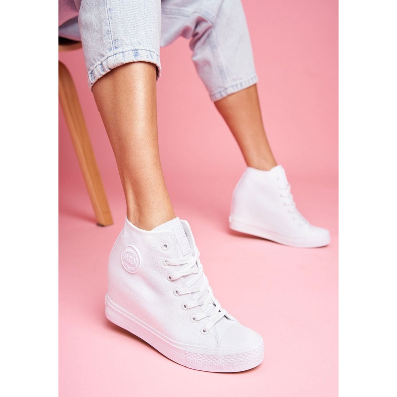 Adidași pentru femei Big Star White FF274A192 alb 1