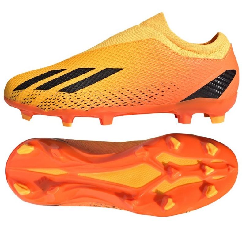 Ghete de fotbal Adidas X Speedportal.3 Ll Fg Jr GZ5060 portocale portocale si rosii 1