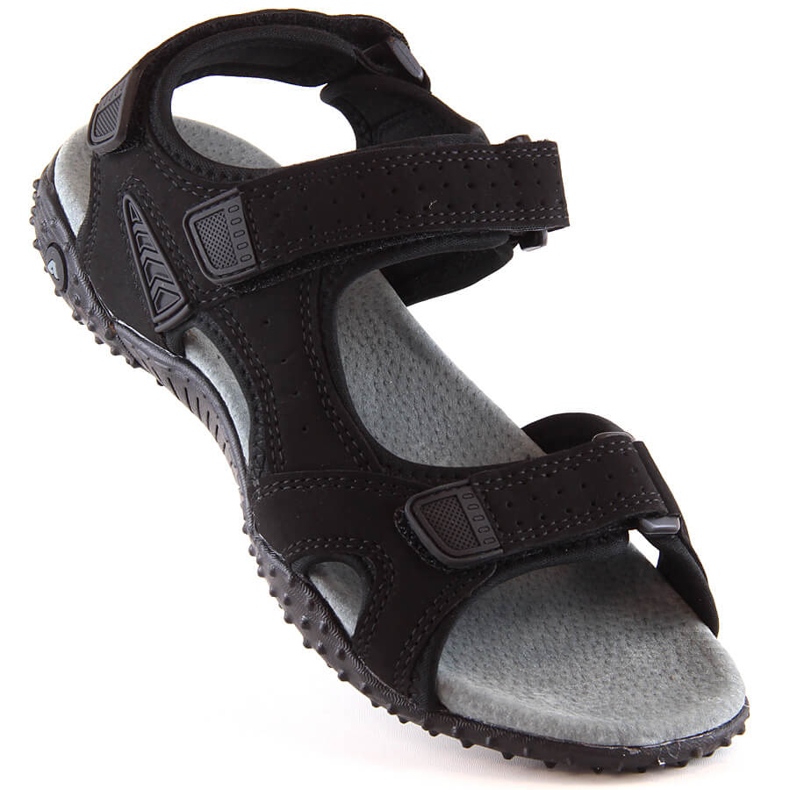 Sandale sport cu velcro negre American Club negru 1 Sandale sport cu velcro negre American Club negru 1