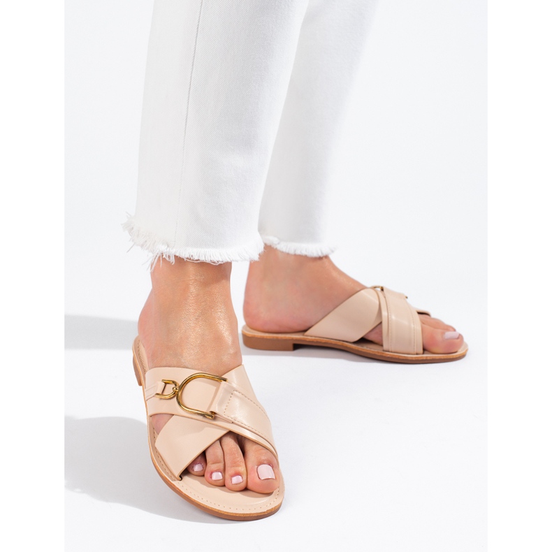 Papuci Shelovet de dama bej 1