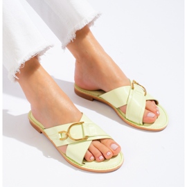 Papuci Shelovet verzi de dama verde 2