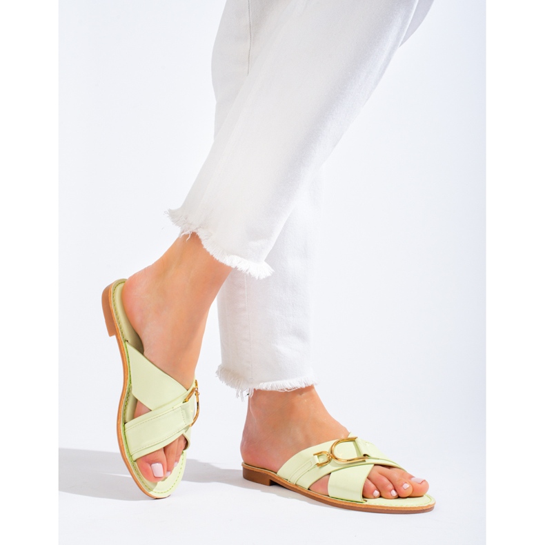 Papuci Shelovet verzi de dama verde 1