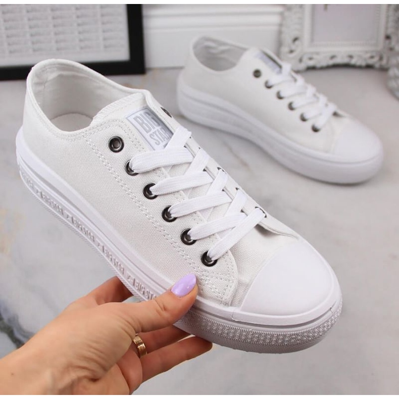 Tenisi pe platforma Big Star W INT1874B alb 1