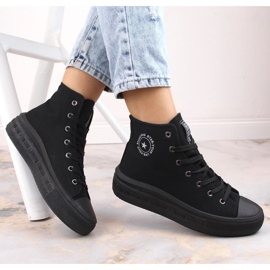 Adidași cu platformă Big Star W INT1875A negri negru 1