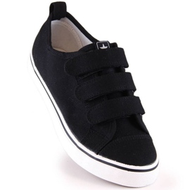 Adidași cu velcro News Jr EVE408B negri negru 1