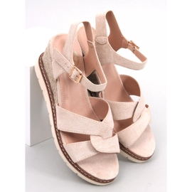 BM Espadrile Sermon Beige cu pană bej 1 BM Espadrile Sermon Beige cu pană bej 1