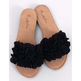 Corey Black papuci florali negru 1