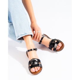 W. Potocki Sandale de dama din piele Potocki neagra negru 2 W. Potocki Sandale de dama din piele Potocki neagra negru 2