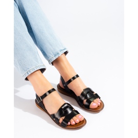 W. Potocki Sandale de dama din piele Potocki neagra negru 1 W. Potocki Sandale de dama din piele Potocki neagra negru 1