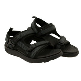 Sandale sport pentru bărbați negre cu Velcro News 23MN11-5623 negru 6 Sandale sport pentru bărbați negre cu Velcro News 23MN11-5623 negru 6