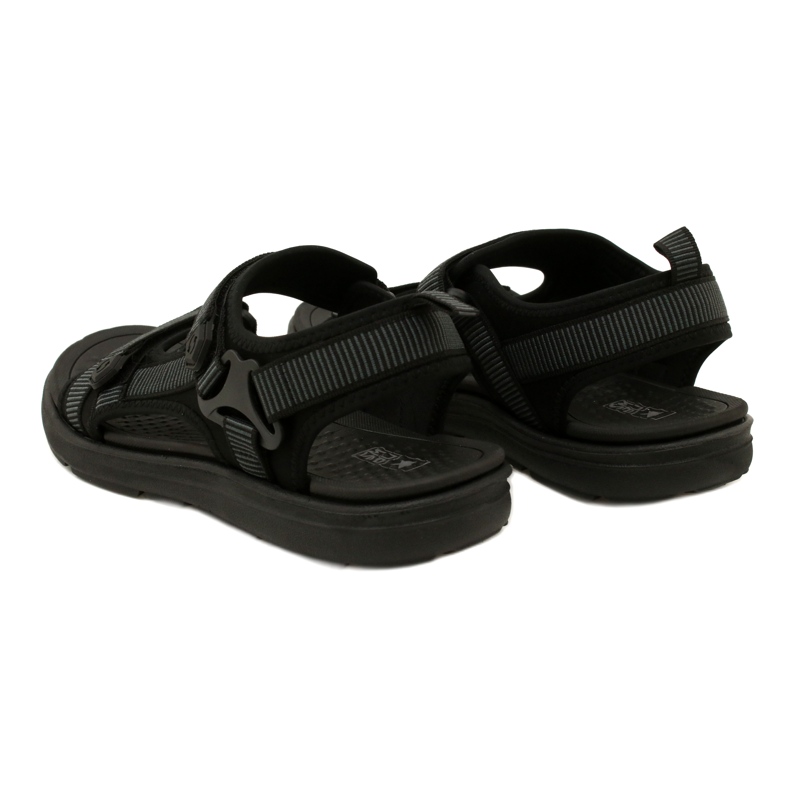 Sandale sport pentru bărbați negre cu Velcro News 23MN11-5623 negru 5 Sandale sport pentru bărbați negre cu Velcro News 23MN11-5623 negru 5