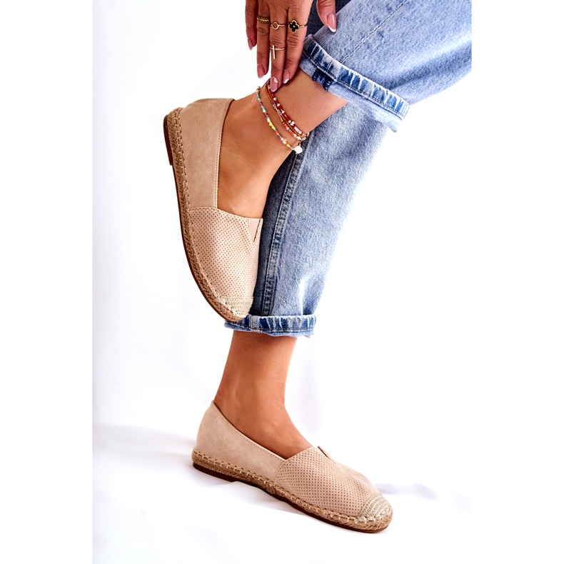 PG1 Espadrile din piele intoarsa pentru dama Bej Corry 5 PG1 Espadrile din piele intoarsa pentru dama Bej Corry 5