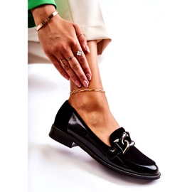 Mocasini Clasici Cu Lant Laura Messi 2531 Negru 4