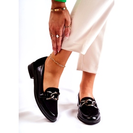 Mocasini Clasici Cu Lant Laura Messi 2531 Negru 1