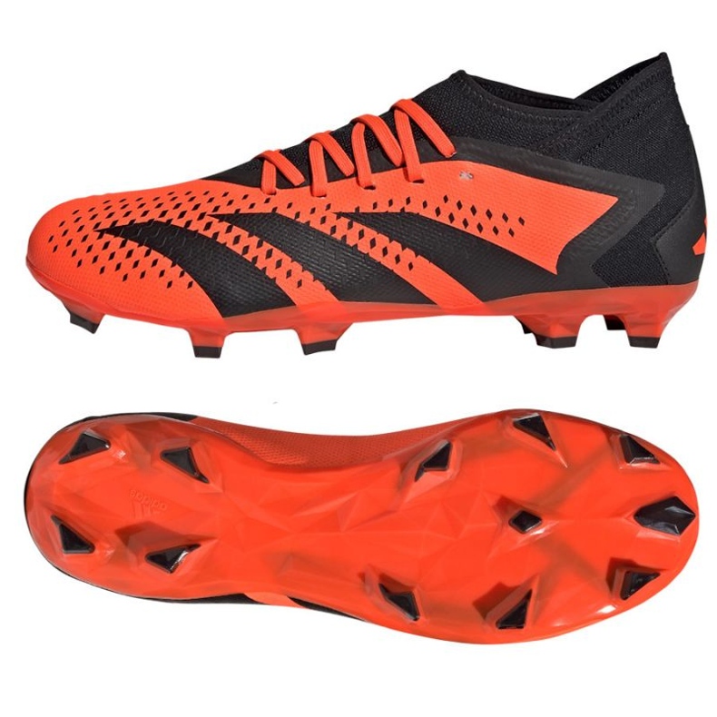 Pantofi de fotbal Adidas Predator Accuracy.3 Fg M GW4591 roșu portocale si rosii 1 Pantofi de fotbal Adidas Predator Accuracy.3 Fg M GW4591 roșu portocale si rosii 1