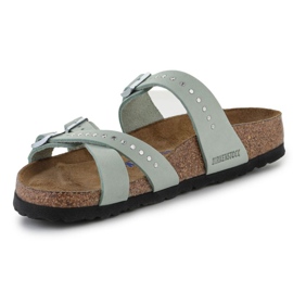 Papuci Birkenstock Franca cu nituri injectate Matcha W 1024267 verde 2