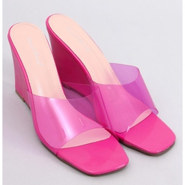 BM Tobogane cu pană transparente Rocks Fuchsia roz 1